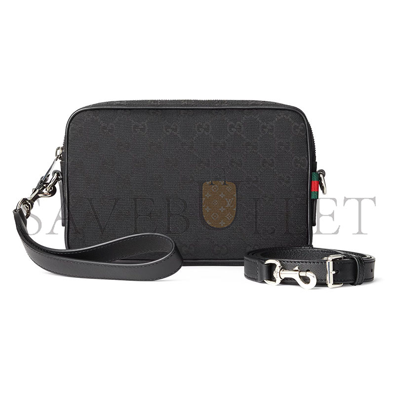 GUCCI GG CANVAS SMALL CROSSBODY BAG ‎834802 (23*15*5cm)